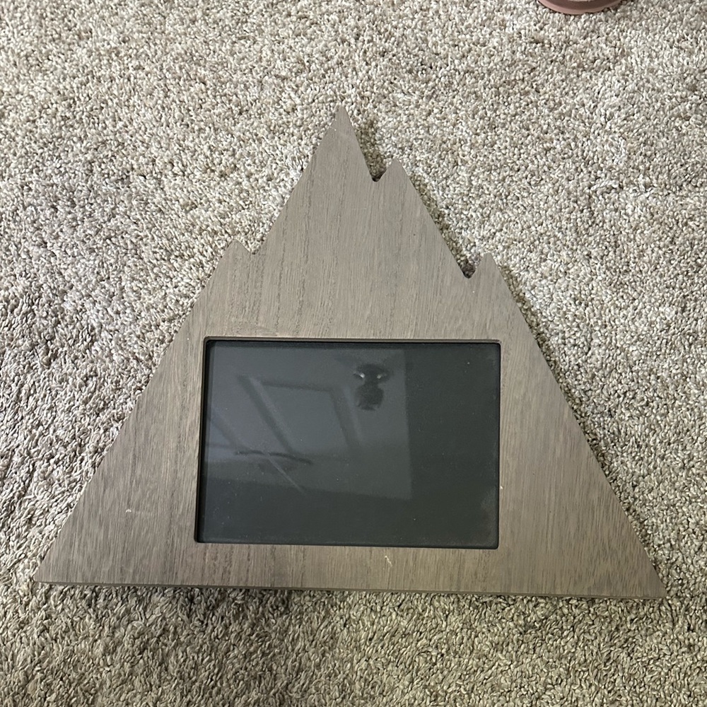 Mountain Shaped Gray 5x7 Photo Frame